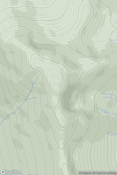 Thumbnail image for Ciste Dhubh [Loch Duich to Cannich] [NH062166] showing contour plot for surrounding peak